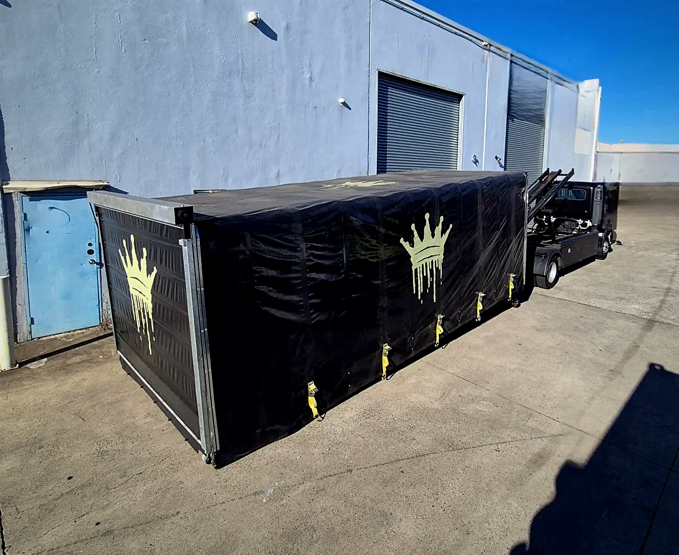 Haul King's enclosed crown trailer: fully covered, closed-frame car transport