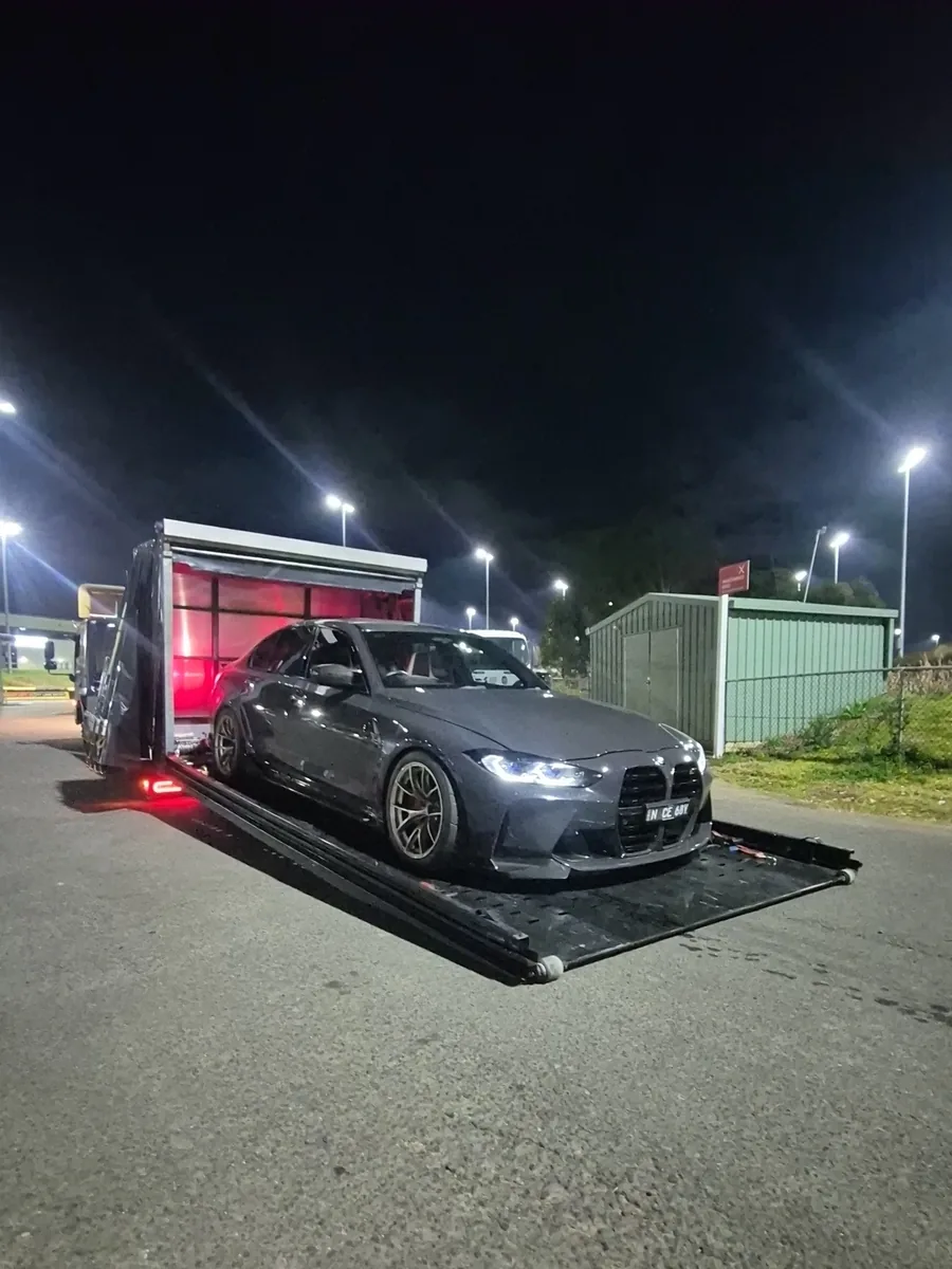BMW M3 loaded on Haul King's tray in Sydney
