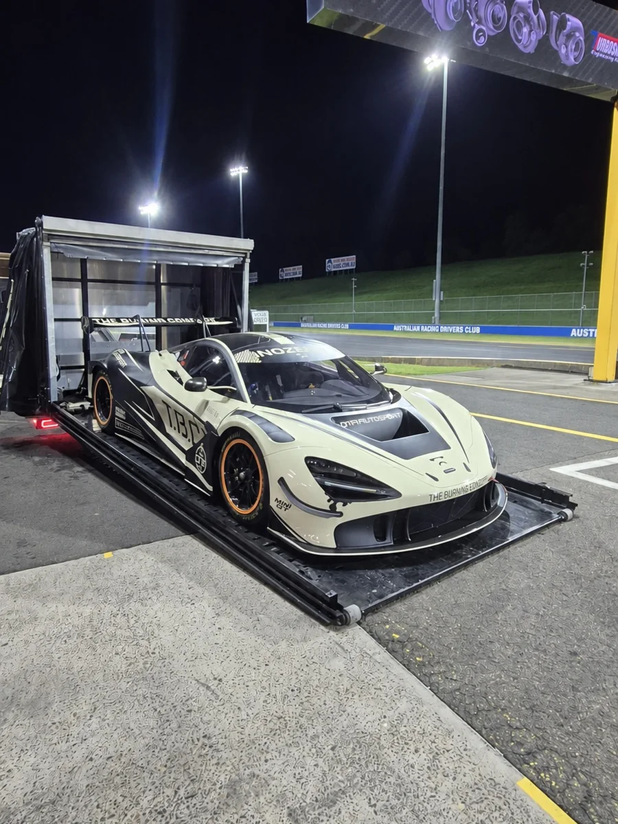 McLaren GT3 loaded on Haul King's tray in Sydney