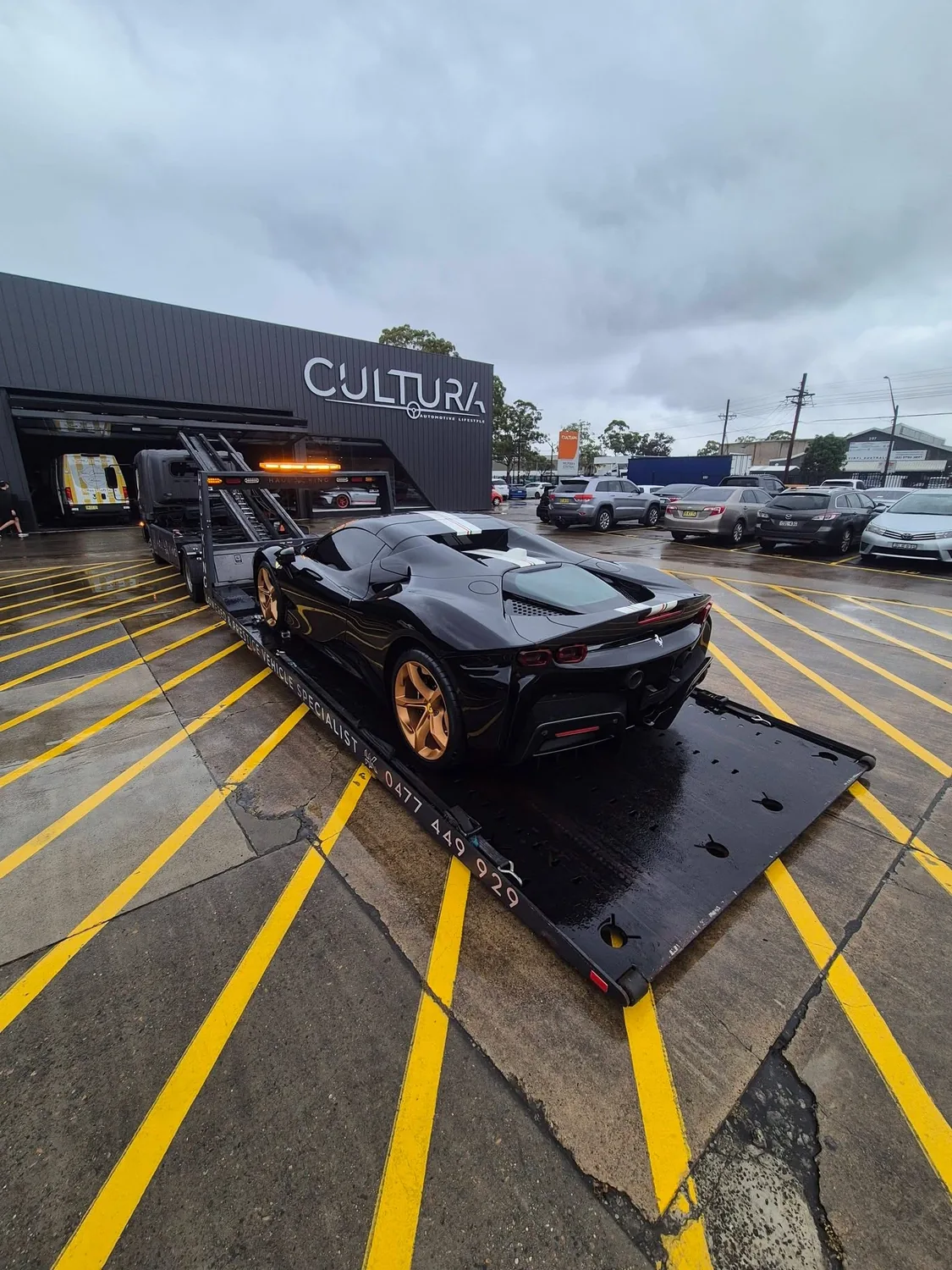 Prestige transfer loaded on Haul King's tray in Sydney