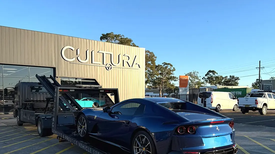 Ferrari loaded at Cultura Automotive, Alexandria