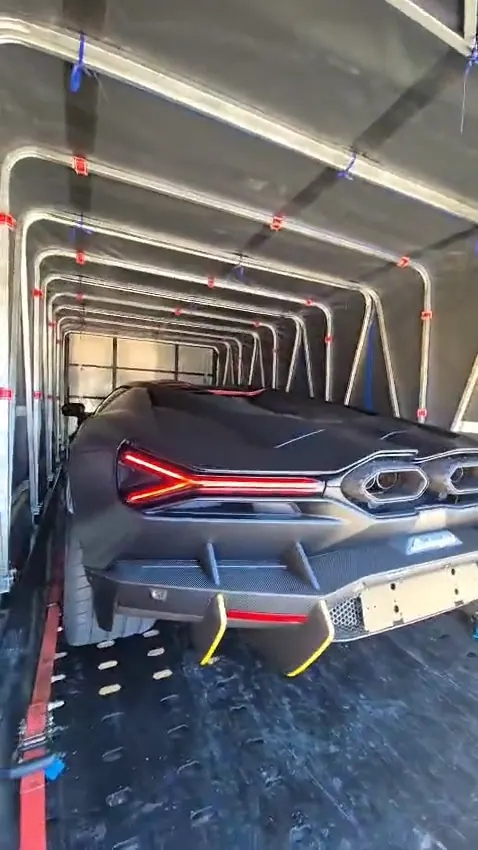 Delivered: Haul King enclosed body, it opens once, at the other end.